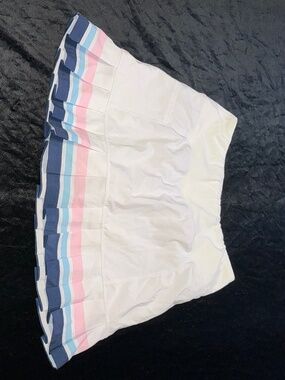Addison Bay, S, White & Blue & pink